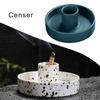 Burner Incense Stick Holder Handmade Ceramic Smudge Bowl with Ash Catcher Sturdy Unique Design Sturdy Incense Tray