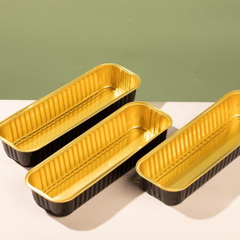 30 Pack Mini Loaf Baking Pans with Lids (6.8oz) Rectangle Aluminum Foil Baking Box Cake Pan Bread Mold baking tray bakeware