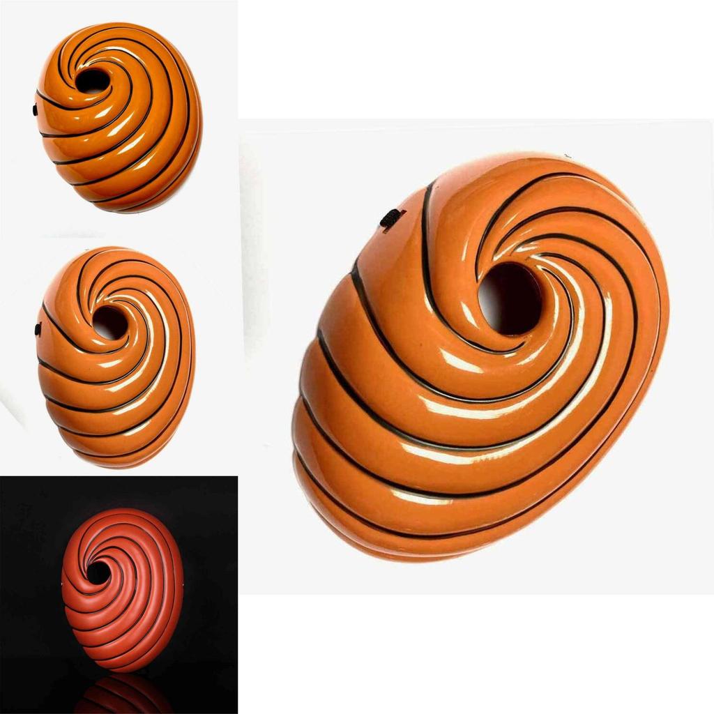 Naruto Tobi-mask av hög kvalitet i harts för Halloween Cosplay-kostymer