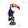 Toucan Figurine Pastoral Style Decorative Craft for Living Room, Wine Cabinet, TV Stand, Balcony, and Entrance Hall
