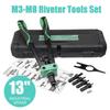 M3-M8 Riveter Tools Set 13'' Riveter Guns Nut Hand Riveting Kit Nutsert Insert Rivnut Accessories DIY Hand Tool Sets Repair Tool