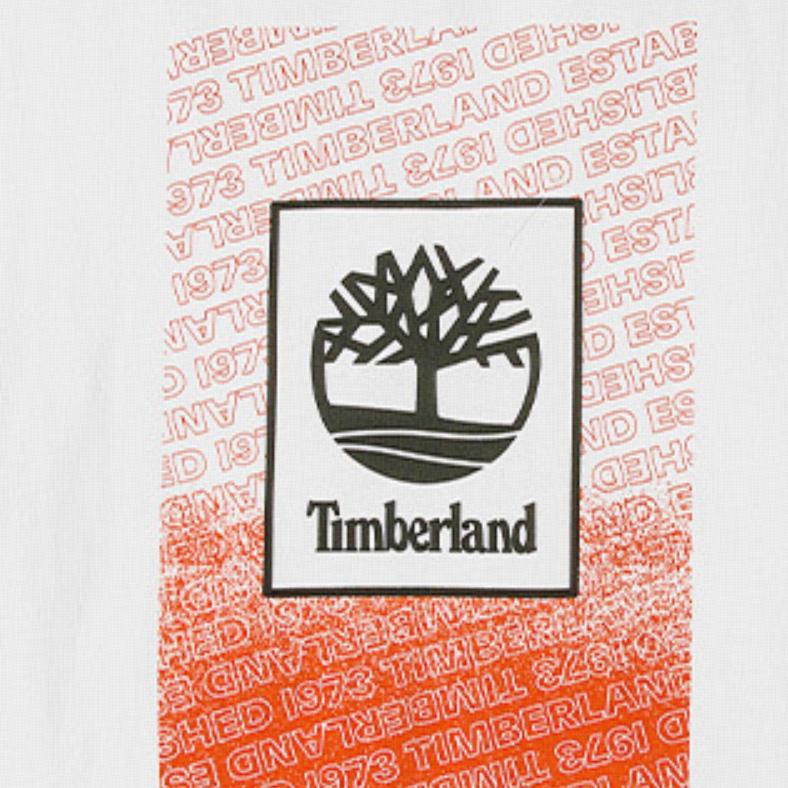 Timberland Logo Print Casual Breathable Short Sleeve T-Shirt Men Tops White A282T-100
