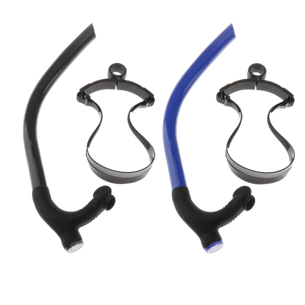 Deluxe Snorkel Swim Stroke Training Mouthpiece Tube Strap