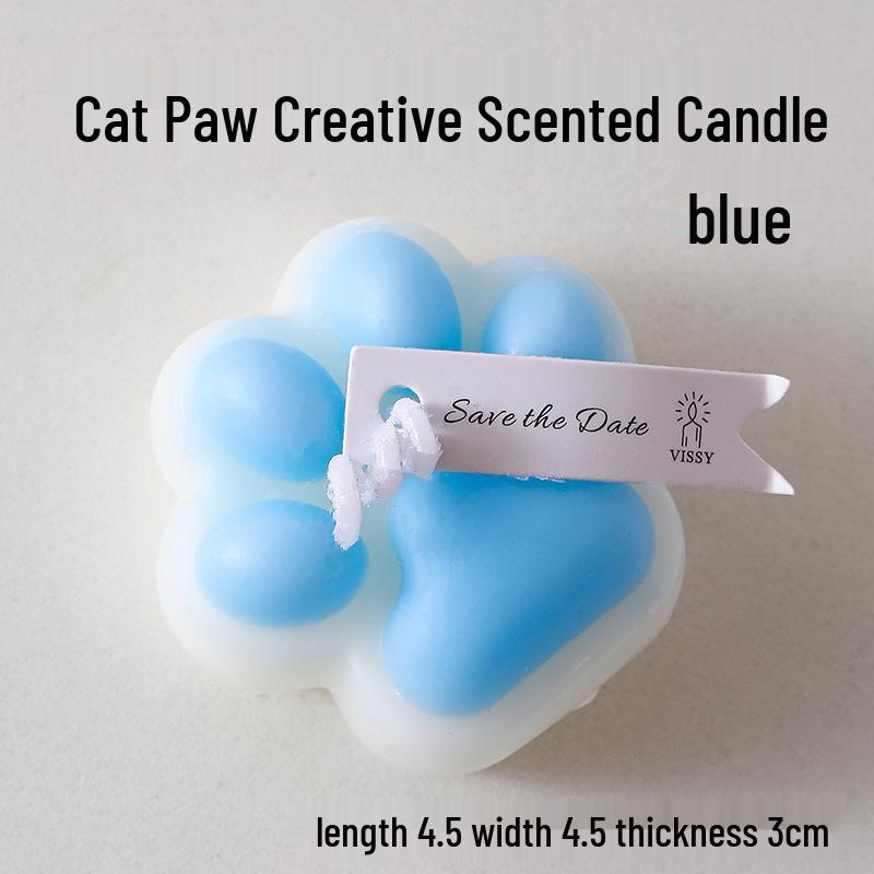 Cute Kitten Paw Scented Candle: Creative Home Decor & Photo Prop