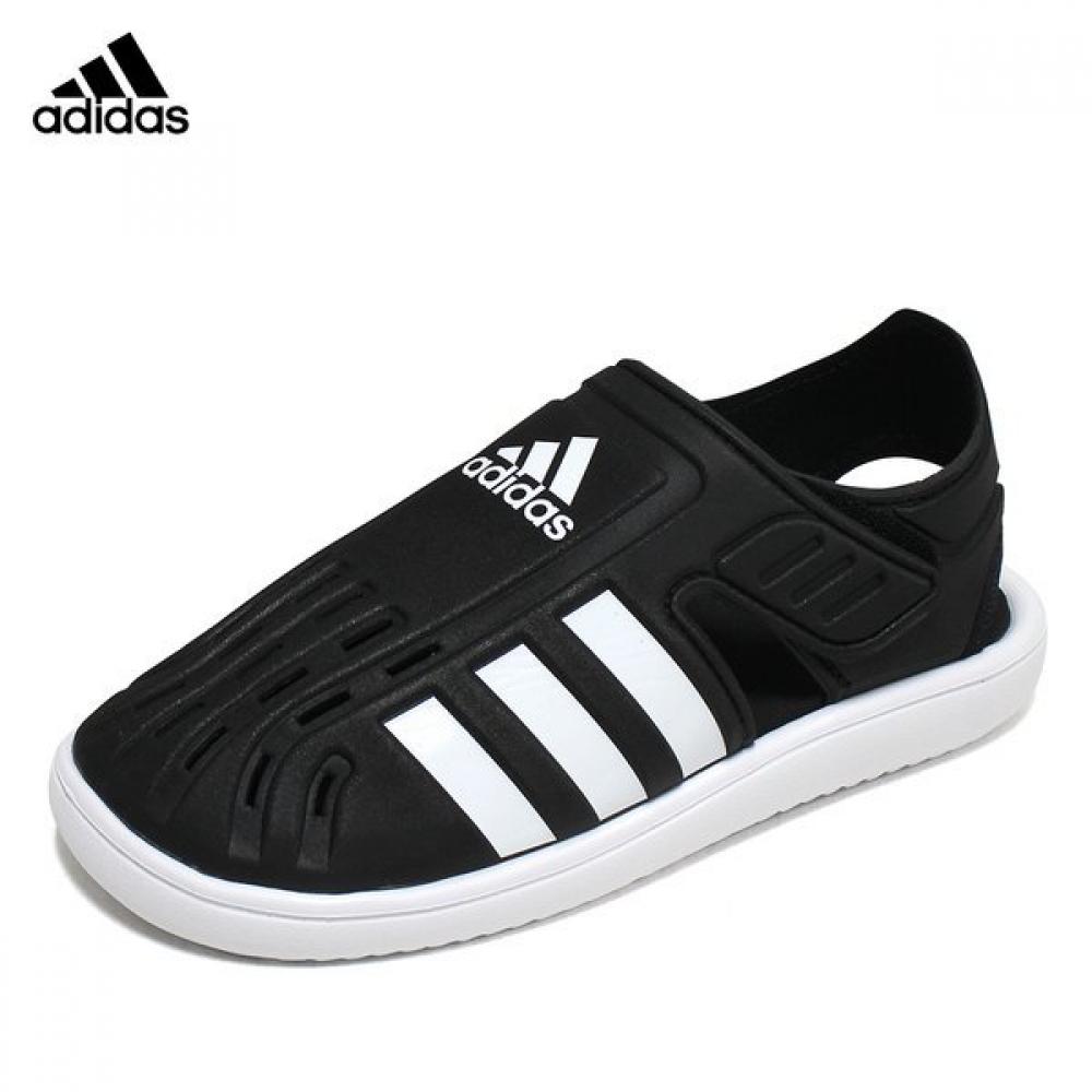 

Adidas Adidas Kids Water Sandals C Black Children Junior Velcro Water Play Shoes GW0384