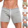 Pantaloncini da uomo estivi con coulisse in vita elastica vestibilità slim sopra il ginocchio lunghezza tinta unita pantaloni corti per la casa sportivi da spiaggia per le vacanze