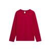 Minimalist Fashion Base Layer Women's Autumn Long-Sleeve Pure Cotton Straight-Shoulder T-Shirt Men's Crew Neck Solid Color Basic Couple's Sweatshirt