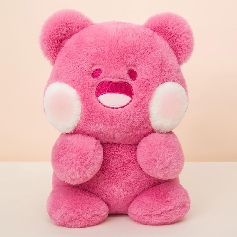 Plush Bear Dudu Toy Cartoon Doll Rose Red Sleeping Companion Girls Birthday Gift