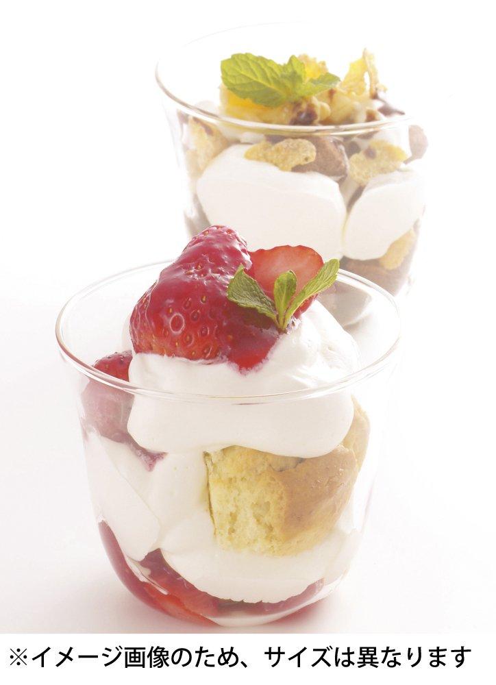 iwaki Glass Fruit Dessert 300ml x KBT945 Heat-Resistant Cups, 6-Pack,