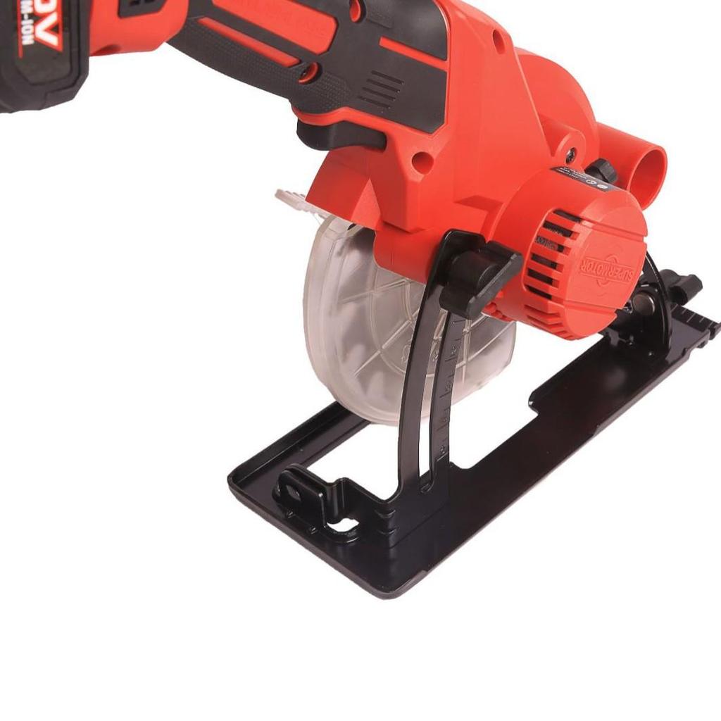 Compact High-Power One-Handed Circular Saw with Lithium Battery for Wood and Stone Cutting