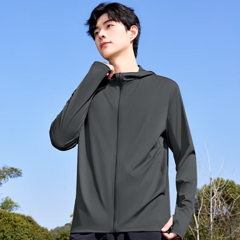 MINISO Men s Ice Silk UPF200+ Sun Protection Hooded Jacket M