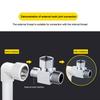 3-Way G1/2 Outlet Shower Diverter Valve T-Adapter Shower Hose Tap Splitter Brass Bathroom Faucet Water Separator Tap Connector