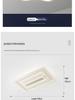 Modern Smart Bladeless Ceiling Fan Light with Voice Control - Three-Color Options for Living Room/Bedroom, 110V