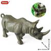 Oenux Modello Animale Selvatico di Simulazione Rinoceronte Rinoceronte Ippopotamo Ippopotamo PVC Ornamento per la Casa Animale Giocattolo Educativo per Bambini Regalo