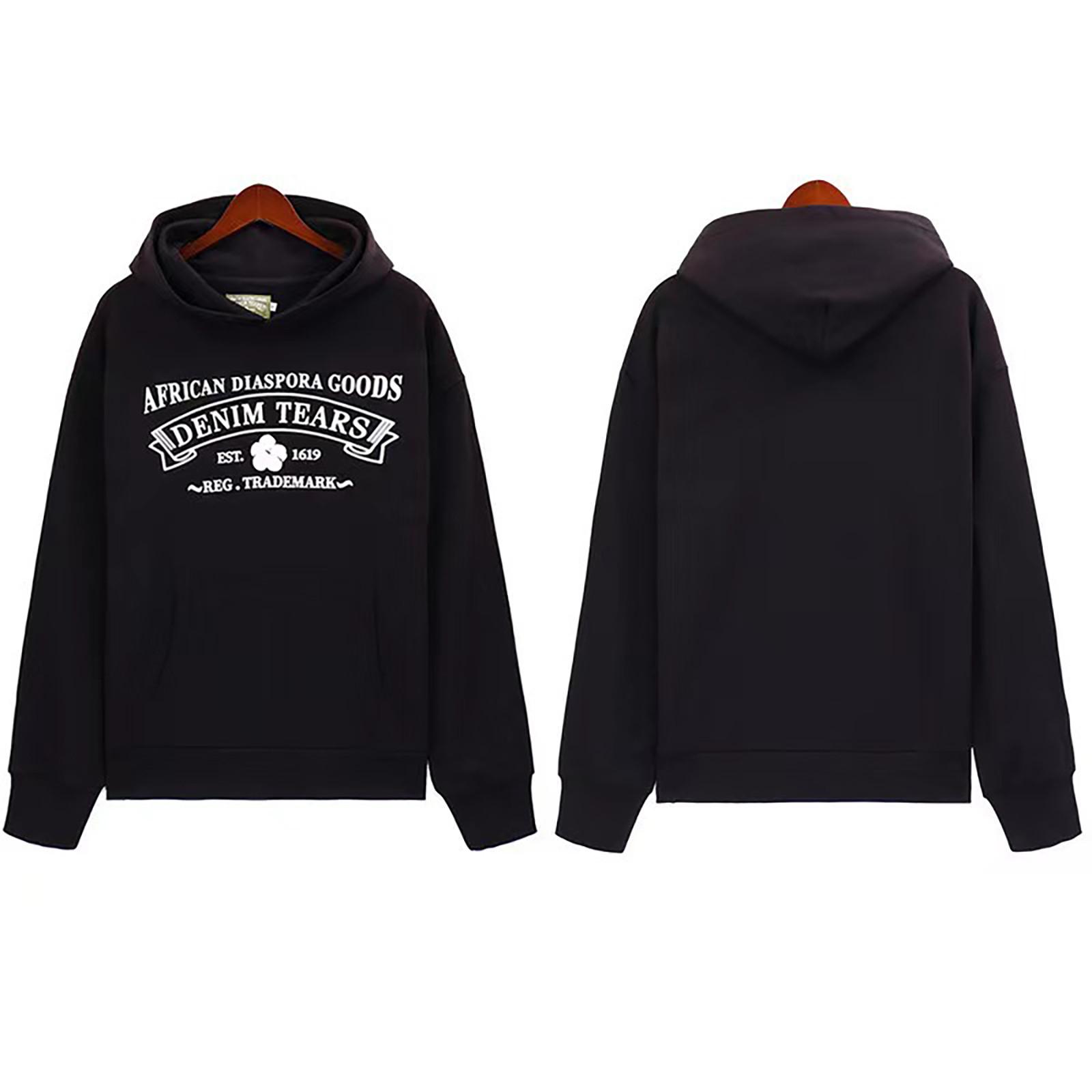 

Спортивный костюм с капюшоном, унисекс, одежда для бега, пуловер с длинными рукавами, толстовка с капюшоном S чёрный