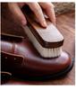 High-Grade Wool Shoe Brush with Super Soft Bristles - Safe for Cleaning Leather Shoes and Bags