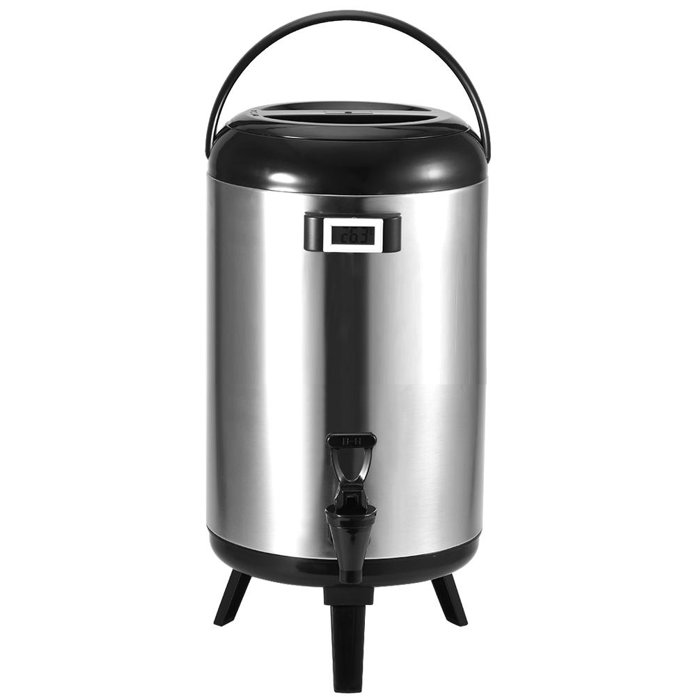 Stainless Steel Double Layer Insulation Barrel Container for Hot Water Milk Tea Coffee(12L )