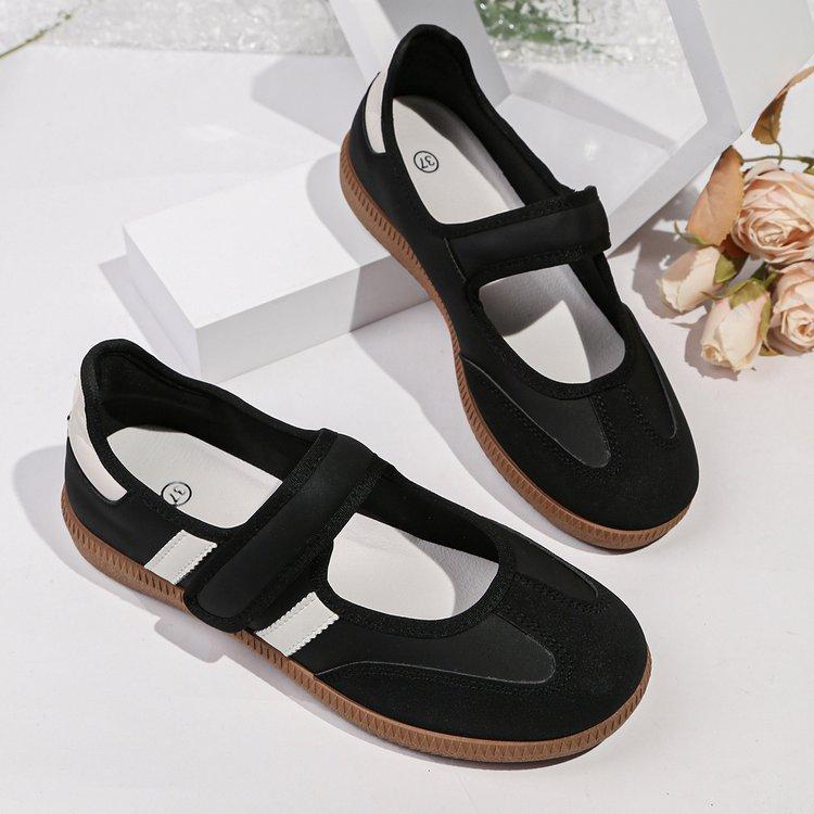 Anti-slip Shoes, Large Size, New Style, Retro Casual Women s Shoes, Velcro Shoes, Women s Shoes 36