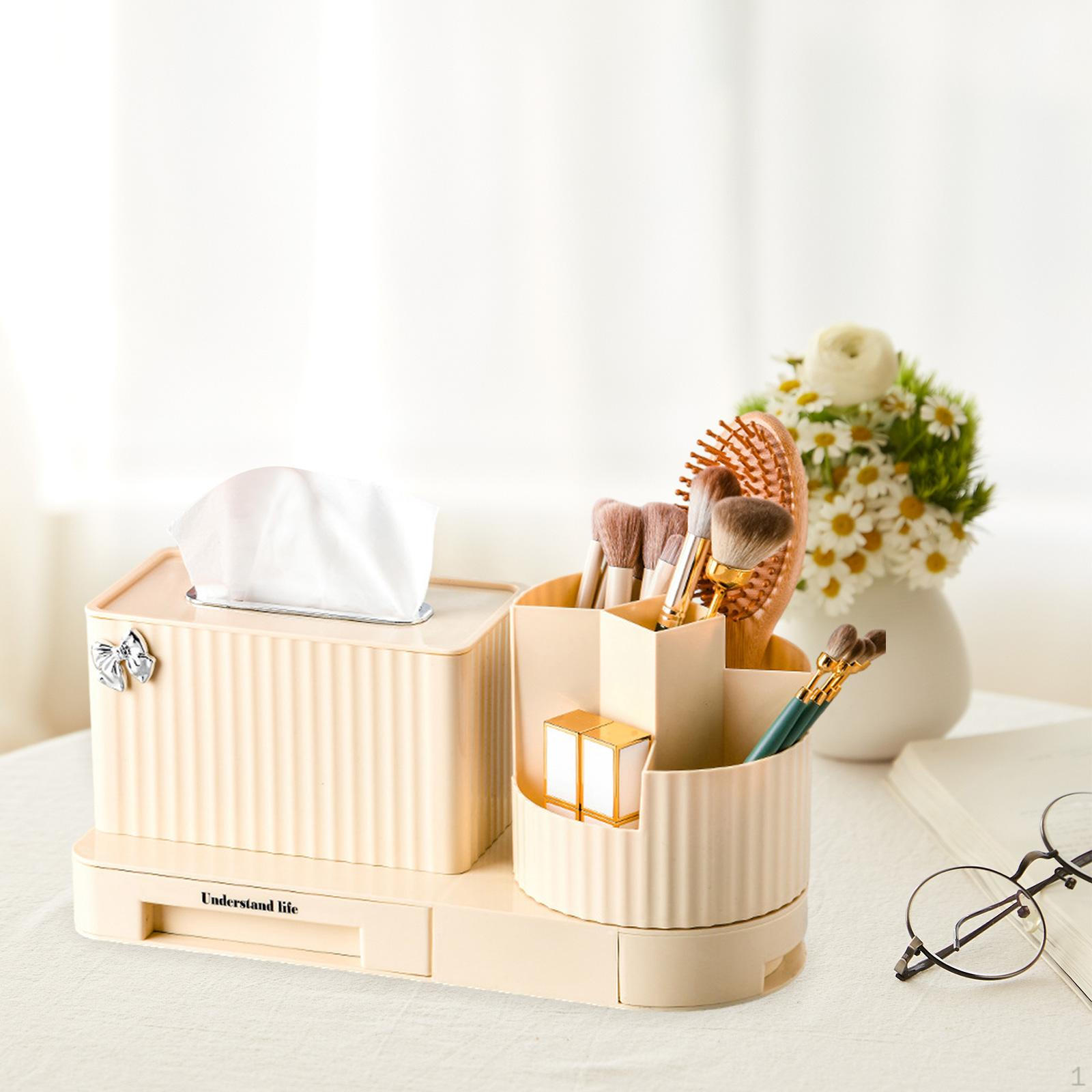 

Витринный шкаф для косметики, вращающийся держатель для кистей для макияжа, многофункциональный ящик для хранения степени Style A