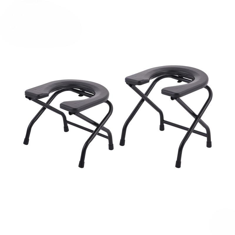 30cm/38cm Shower Chair Heavy Duty Stainless Steel Toilet Chair Seat Household Portable Elderly Toilet Seat