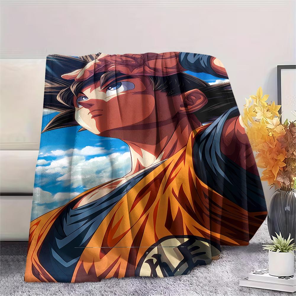 Dragon Ball Characters Print Flannel Blanket,High Quality Comfortable for All Seasons,Home Decor,Warmth and Comfort,Perfect for Christmas Gifts