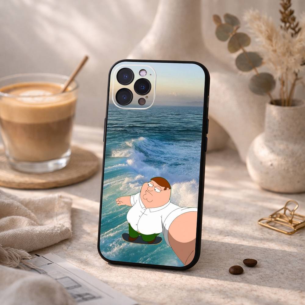 F-Family F-Funny G-Guy Phone Case For iPhone17,16,15,14,13,12,Plus,Pro Max, 5G Others Soft Black Cover iPhone12PROMAX