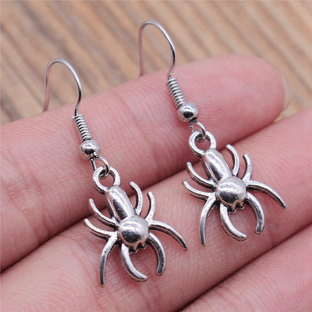 

Серьги-подвески Паук Летучая мышь Детская бижутерия Материалы Размер серьги 18x19мм QE027 A03-1pair-17x14mm