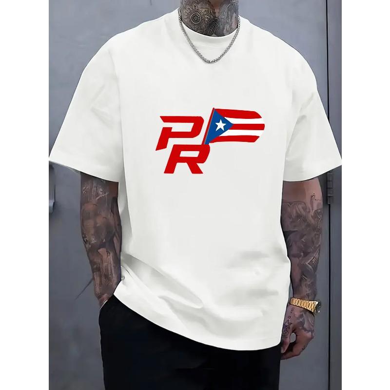 Men s Comfortable and Stylish Printed T-Shirt Street-wear Round Neck T-shirt, Ideal for Everyday and Outdoor Wear S