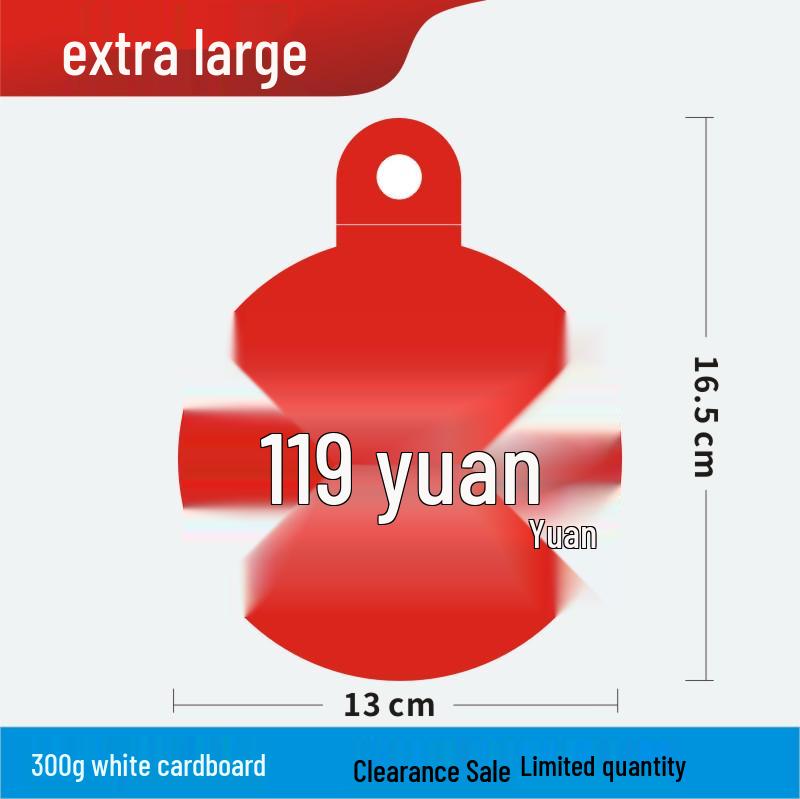 Discount Promotion Tag for Clothing & Accessories Display Stand