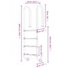 Vidaxl Drabinka Do Basenu, 54X38X184,5 Cm, Stal Nierdzewna 304