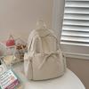 Small fresh schoolbag female college student simple solid color large capacity computer backpack casual commuting high school student backpack