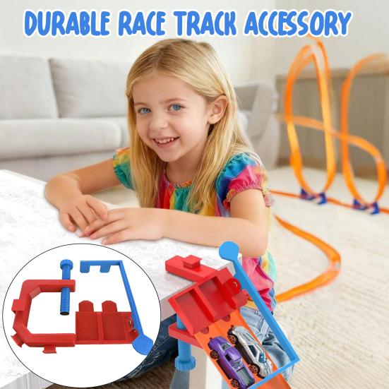 2 Şeritli Başlangıç Kapısı Ağır Hizmet Tipi Plastik Kolay Kurulum Ayarlanabilir Kelepçeli 2 Şeritli Araba Fırlatma Ekipmanı Araba Yarışı Pisti Aksesuarları