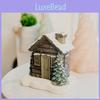Whimsical Resin Christmas Cottage Incense Burner Ideal For Festive Seasonal Decoration