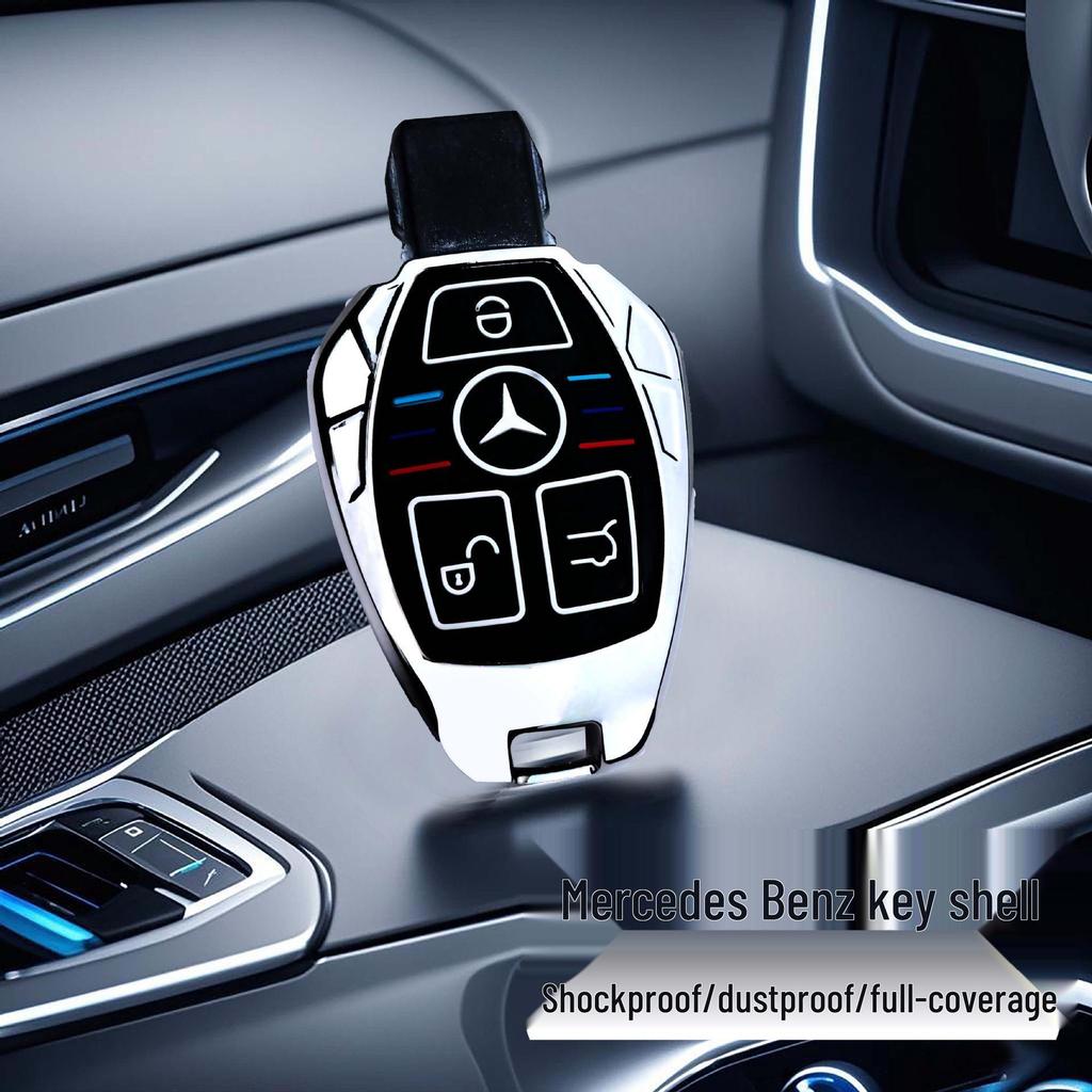 Mercedes-Benz Schlüsselabdeckung: Zinklegierung Silikon für A-Klasse, C-Klasse, E-Klasse