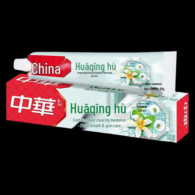 Зубная паста Zhonghua Floral Clean с ароматом апельсинового цвета и одуванчика