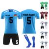 Kit de camisas personalizadas masculinas meninas com número de nome camisas de futebol personalizadas para meninos terno de treinamento