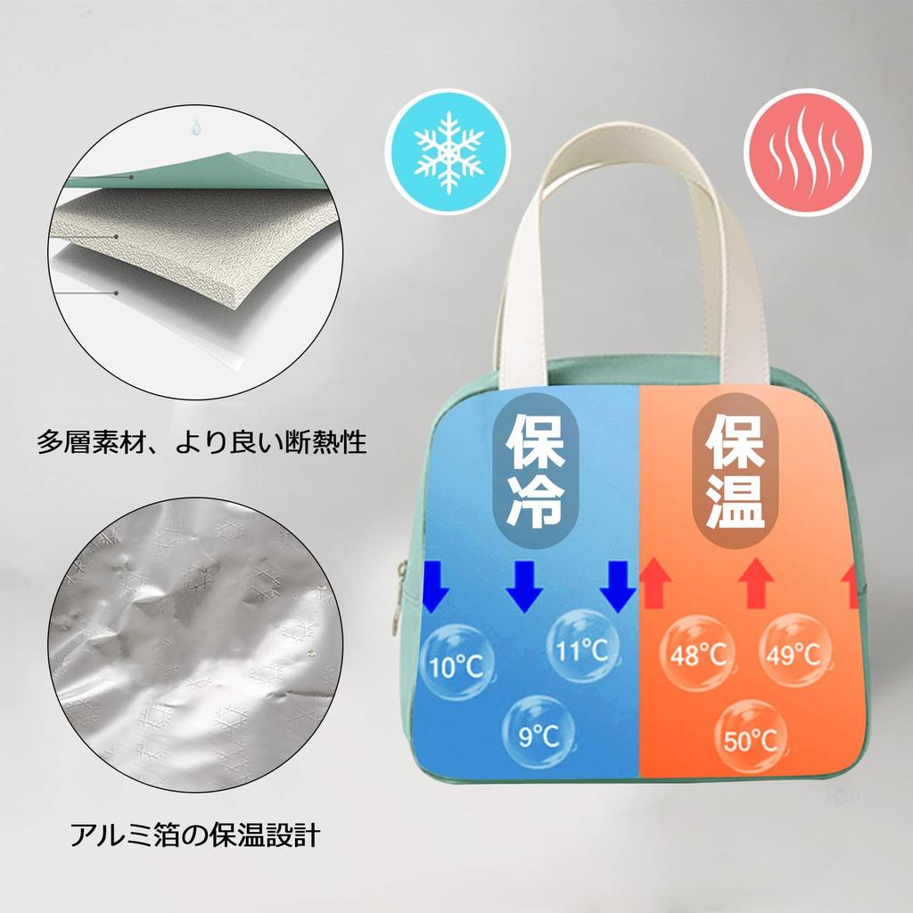 VanderHOME Cute Insulated Lunch Lunch Insulated Lunch Large Perfect for and Excursions Bag, Tote, Waterproof, Bag, Lightweight, Washable, Capacity,