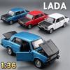 1:36 Lada Διπλού Φωτισμού Ρετρό Μοντέλο Αυτοκινήτου Παιχνίδι Προσομοιωμένο Εσωτερικό Σχεδιασμός Ανοιγόμενες Πόρτες Μοντέλα Προσεγμένο Δώρο Για Γενέθλια