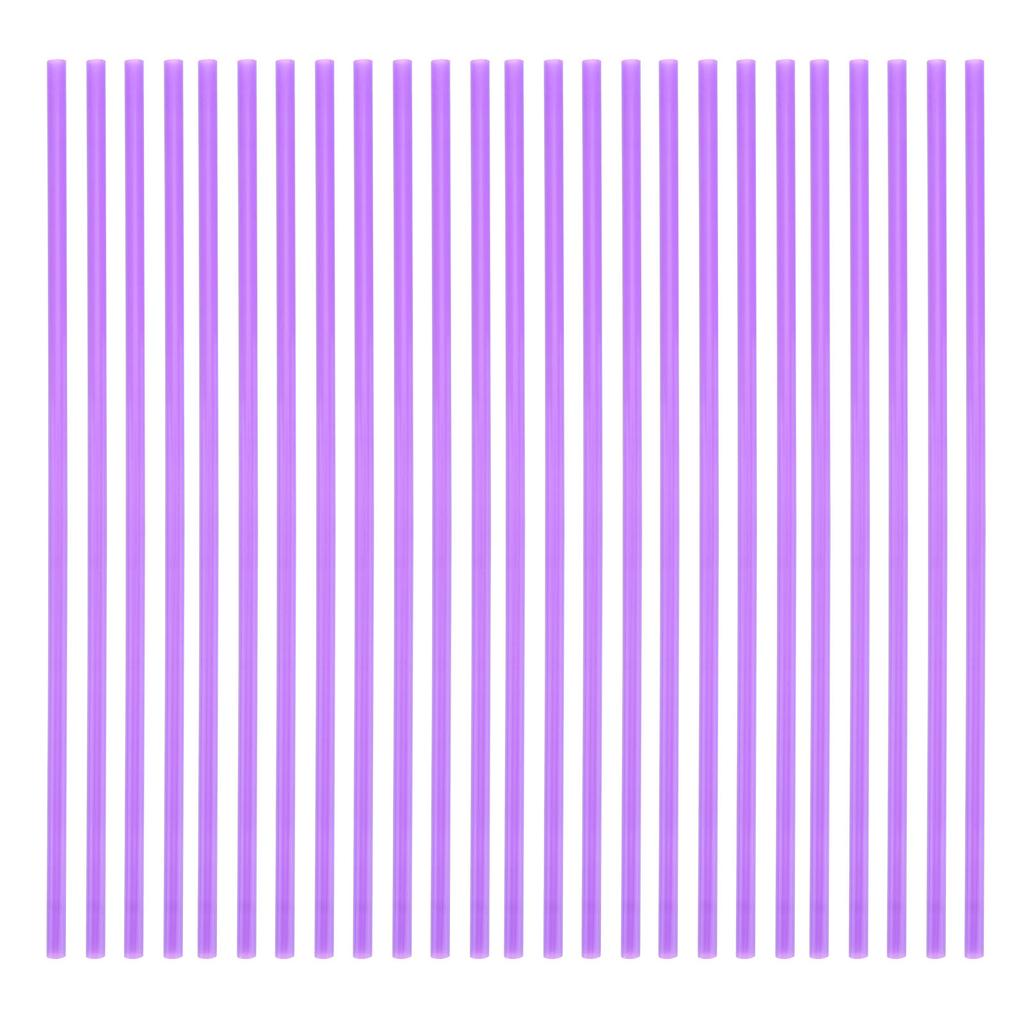 200 Pcs Plastic Straws Disposable Flat Mouth and Straight Drinking Straws Smoothie Drink Straws for Wedding Birthday Party Favor