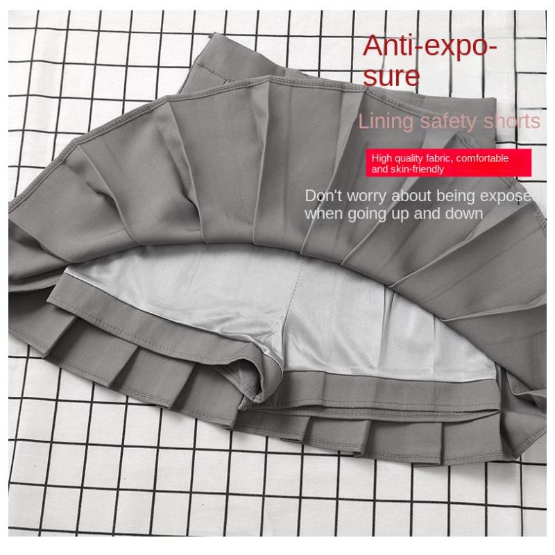 Brown Skirt Ladies Summer Clothes Women's High Waist Harajuku Korean Style Black Mini Pleated Skirt For School Girl Uniform