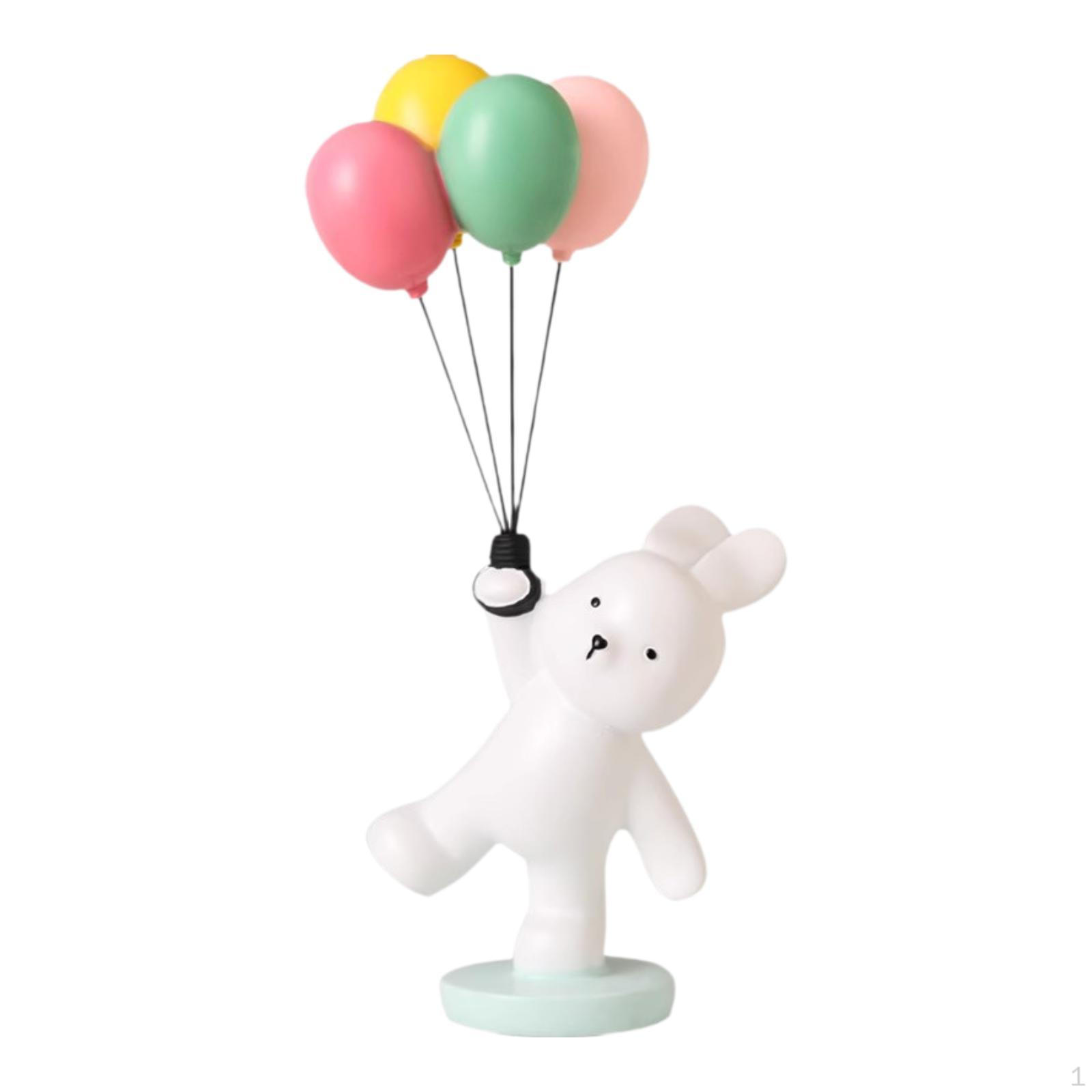 

Balloon Figurine Statue Tabletop Ornament Creative Flying Sculpture for Living Room Desk Bookshelf. синій