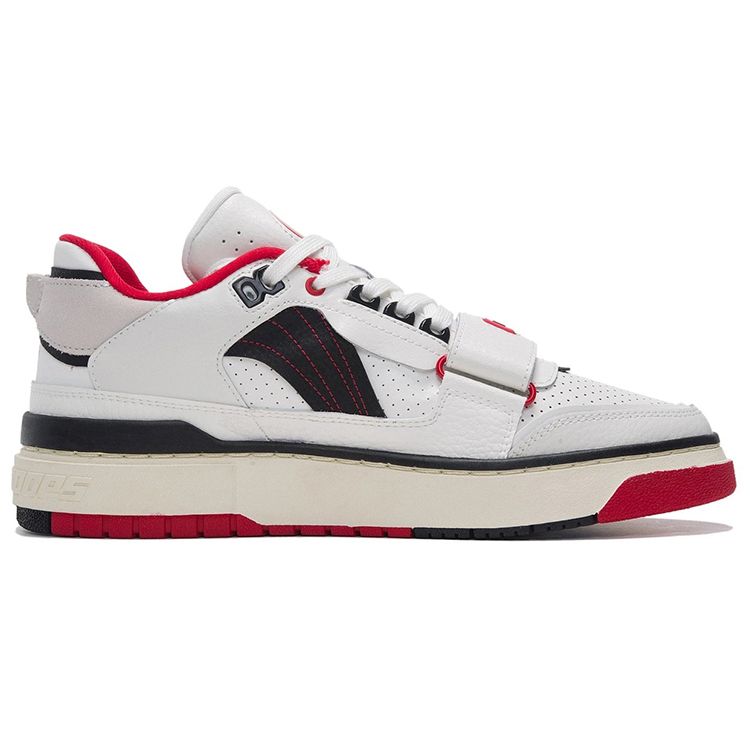 Li Ning Rookie Slip Resistant Durable Low Top Basketball Shoes Men Sneakers White Black ABCS027-1