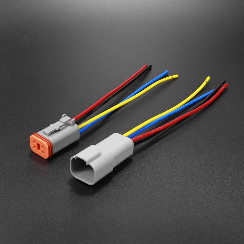 1 Pcs Dt Connector With 15Cm Wiring Harness Dt06-2S/Dt04-2P 2P 3P 4P 6P 8P 12P Waterproof Electrical Connector