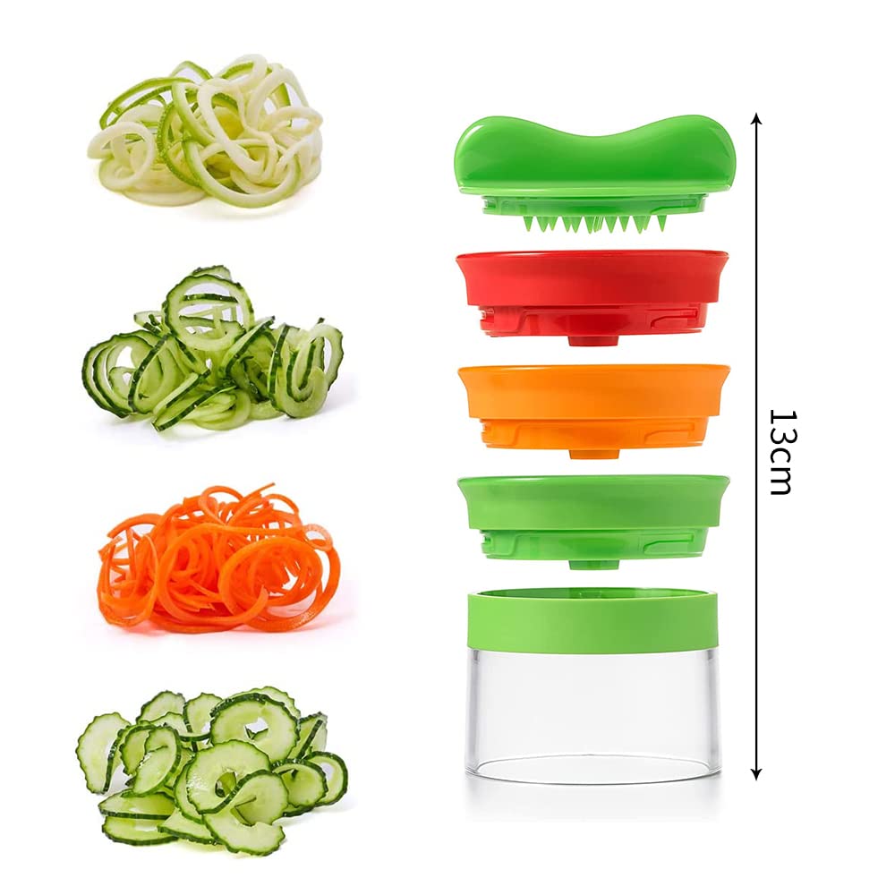 Multifunctional Vegetable Spiral Handheld Vegetable Spiral Veggie Noodle Manual Cabbage Chopper Slicer, Cutter, Slicer, Cutter, Rotation, (style1)