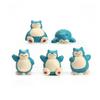 5Pcs Lot Anime Snorlax Mini Action Figure 1.8-3Cm Cake Decoration Kawaii Ornaments Desktop Ornaments Children Toys Holiday Gifts