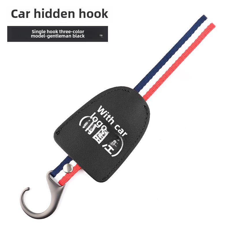 Dual-Purpose Hidden Car Seat Headrest Hook