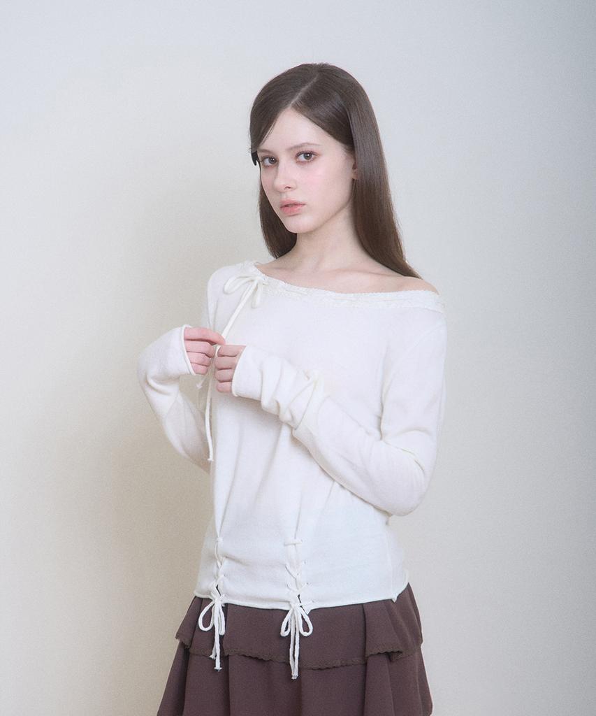 BELLIALEU Ribonnete Knit Ivory