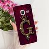 Clear For Samsung J1 mini Case Cover Luxury Crown A-Z Letter 2D Painted Soft Casing For Samsung Galaxy J1 mini SM-J105B SM-J105H