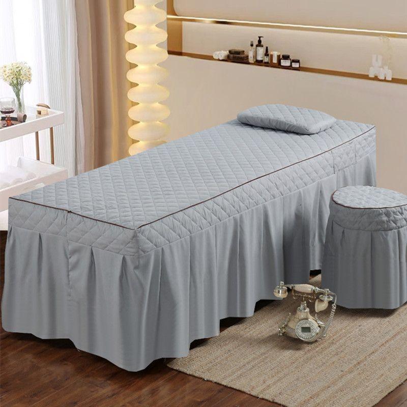 Beauty with Holes Bed Cover Single Piece Beauty Salon Therapy Massage Special Bedclothes Thickened  All-season Use Bedspread