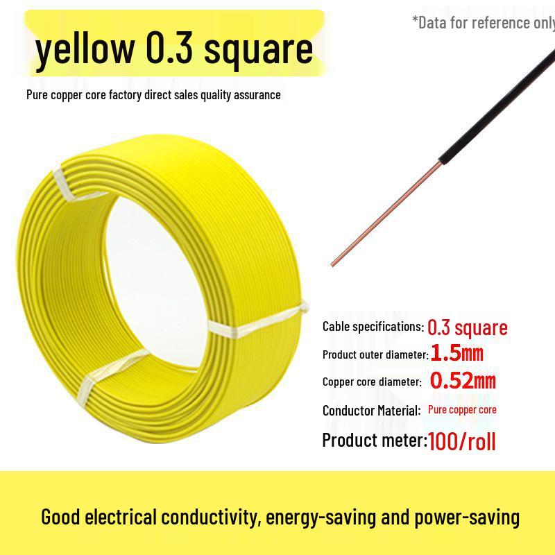 Pure Copper Single Core Electrical Wire, Flame Retardant, 0.5-2.5mm² for Home Decoration